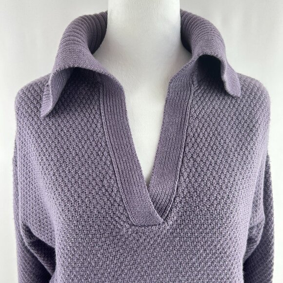 Icône by Simons Collared Soft Knit Sweater – Lavender – Women's small - Picture 1 of 9